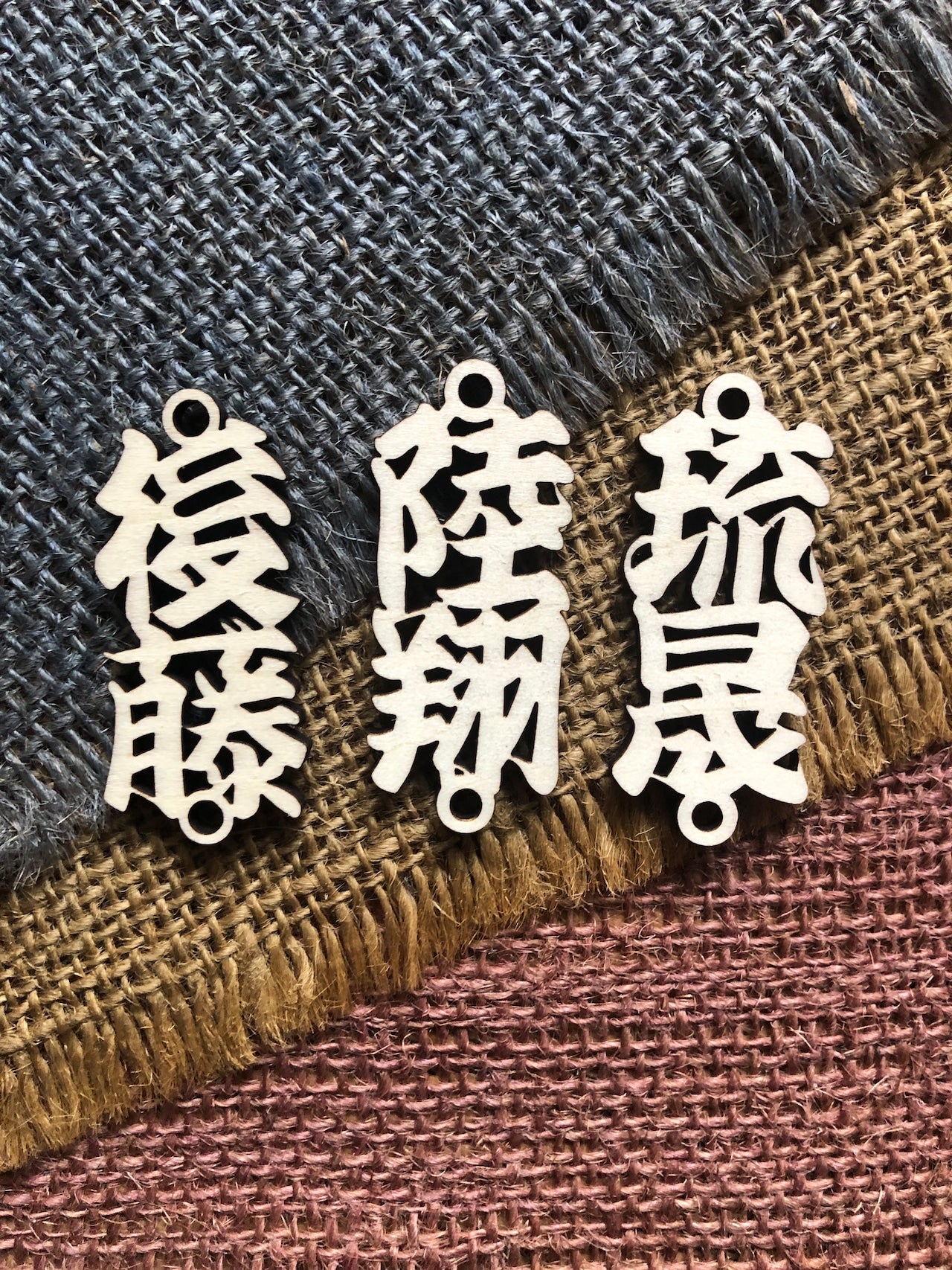 千代掛け 木製ネームプレート 祭り 漢字 ひらがな(Mサイズ)